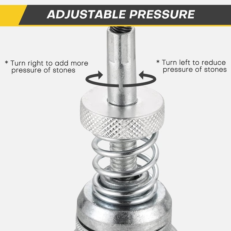 Acymner Engine Cylinder Hone Tool | Minimum 1" to Maximum 7" Diameter Adjustable Deglazer with Extra 9PCS Long Stones 220 Grit (1-1/8",2" and 4") - Image 5